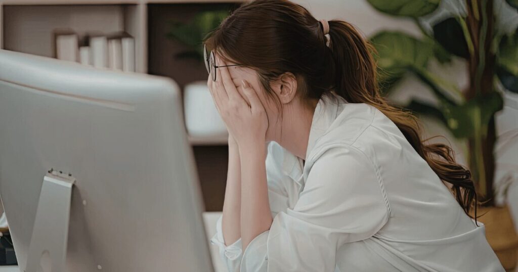 悩むwebライター